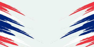 Thailand Flag Brushstroke Concept on White Background. Thailand Symbol, Template for Banner, Promotion, Design and Poster, Business, Vector illustration