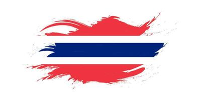 Thailand Flag Brushstroke Concept on White Background vector