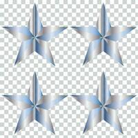 Golden Star - 3d render vector