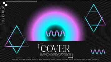 Wallpaper gradient abstract creative cover page design light effect. Vector illustration. dynamic and futuristic element