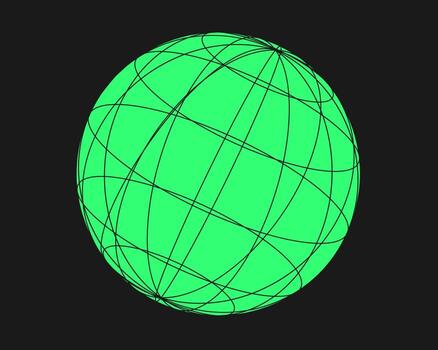 cyberpunk perspectiva red. ciber geometría y2k elemento. aislado estilo en negro antecedentes. vector de moda ilustración.