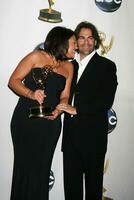 Rachael Ray  Her husband John M Cusimano in the Press Room after her talk show won an Emmy at theDaytime Emmys 2008 at the Kodak Theater in Hollywood CA onJune 20 2008 photo