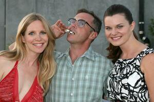 Lauralee Bell David Eigenberg and Heather Tom attending the Daytime for Planned Parenthood Event at a rooftop in Hollywood CA June 18 2008   Hutchins Photo