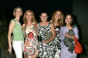 Ashley Jones  Heather Tom with friends attending the Daytime for Planned Parenthood Event at a rooftop in Hollywood CA June 18 2008   Hutchins Photo
