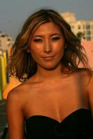 Dichen Lachman arriving at the Fox TV TCA Summer 08 Party at the Santa Monica Pier in Santa Monica CA on July 14 2008 photo