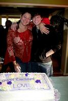 EXCLUSIVE Camryn Manheim  Christoph Sanders at the 30th Birthday Tea for Jennifer Love Heweitt on the set of Ghost Whisperer in Burbank CA on February 19 2009  Publicist Approval Received photo