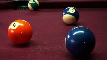 Multi Colored Billiard Balls video