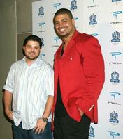 Jerry Farrara  Shawne Merriman arriving at the Lights on Bowl benefiting the Lights OIn Foundation at Lucky Strike Lanes Hollywood in Los Angeles CA December 1 2008 photo