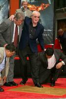 Michael Caine at Michaels Handprint and Footprint Ceremony at Graumans Chinese Theater in Hollywood CA on July 11 2008 photo