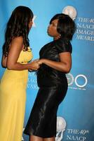 LisaRaye  Jennifer Hudson in the Press Room at the 40th Annual NAACP Image Awards at the Shrine Auditorium in Los Angeles CA on February 12 2009 photo