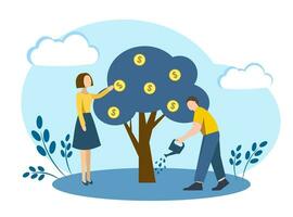 Money tree. Business Concept vector