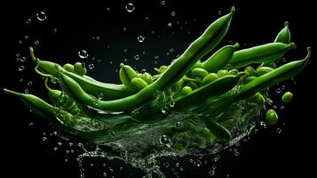 AI Generative a photo of green beans