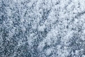 snow covered car windshield texture and background photo