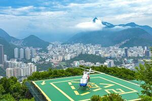 View from sugarloaf Mountains, Rio de Janeiro,City in Brazil photo