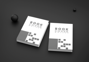 branding cobrir livro brincar fundo cor Preto psd