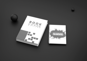 branding Startseite Buch Attrappe, Lehrmodell, Simulation Hintergrund Farbe schwarz psd