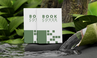 l'image de marque couverture livres maquette la nature style psd