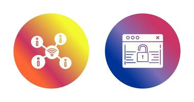wifi and password Icon vector
