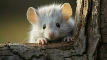 cute small mammal fur close up looking outdoors endangere photo