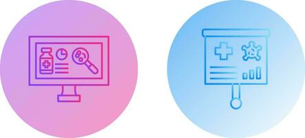 Research and Preesentation Icon vector