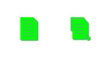 document and two files  Icon vector