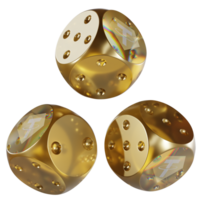 Dice Tether Gold ,XAUt Glass Dice Crypto 3D Icon png