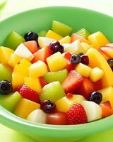 AI Generated free photo Delicious tropical fruit salad