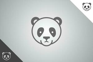 Panda modern logotype and symbol. Perfect logo for business related to animal, pet and veterinary. Isolated on background. Vector eps 10.