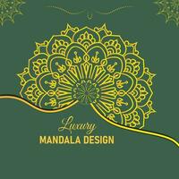 Modern luxury mandala design vector template