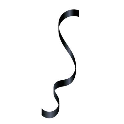Realistic Black Ribbon