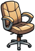 Bureau chaise clipart ai génératif png