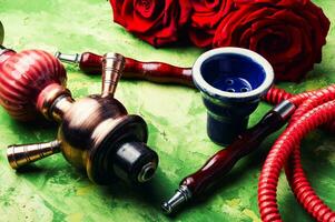Flower with hookah photo