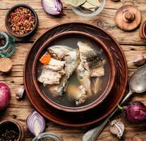 National Russian fish soup photo