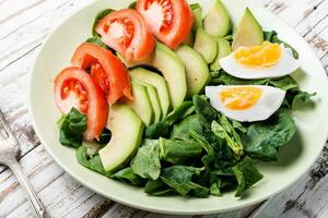 Spring vegetable salad photo