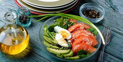 Spring vegetable salad photo