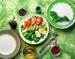 Summer vegetable salad photo