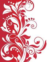Clásico enamorado tarjeta con florido elegante resumen floral diseño vector