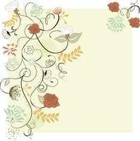 Spring floral background vector