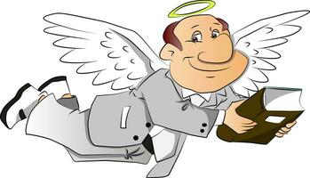 Vector of corporate angel.