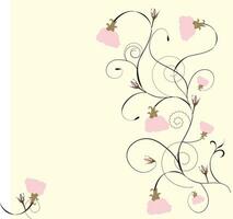 Vector illustration, cute floral background