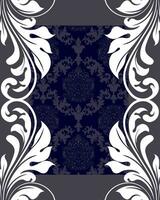 Vintage background with ornate elegant abstract floral design vector