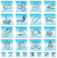 Construction buttons and icons, illustration vector