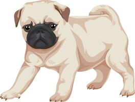 Vector of pug dog.