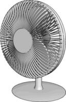 Small fan, illustration, vector on white background.
