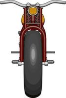 Red motorcycle, illustration, vector on white background.