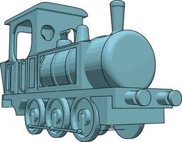 locomotora, ilustración, vector sobre fondo blanco.