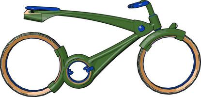 Basic structure of a Cycle vehicle vector or color illustration