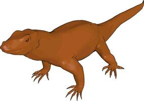 A baby Dinosaur vector or color illustration