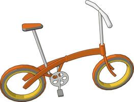 Basic Cycle with simple structure vehicle vector or color illustration