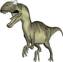 Extinct animal Dinosaur vector or color illustration